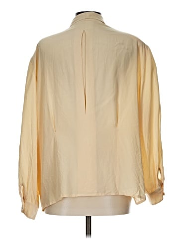 Charter Club Long Sleeve Silk Top (view 2)