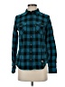 Levi's Plaid Teal Long Sleeve Button-Down Shirt Size S - photo 1