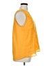 Q&A 100% Polyester Yellow Sleeveless Blouse Size XL - photo 4