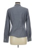 NaraCamicie Floral Blue Gray Long Sleeve Blouse Size 8 (III) - photo 2
