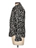 Chaps 100% Cotton Print Black Long Sleeve Blouse Size L (petite) - photo 5