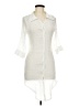 Unbranded Ivory 3/4 Sleeve Button-Down Shirt Size M - photo 1