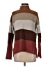 Olive and Oak Color Block Brown Turtleneck Sweater Size S - photo 1