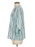 Adrienne Vittadini Stripes Blue 3/4 Sleeve Blouse Size S - photo 5