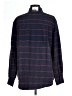 La Miel Plaid Blue Long Sleeve Button-Down Shirt Size L - photo 2