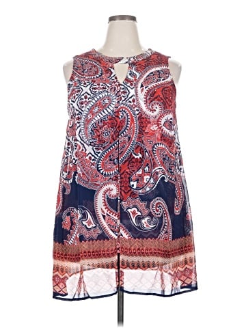 Roz & Ali Sleeveless Blouse (view 1)