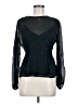 J.Crew 100% Polyester Black Long Sleeve Blouse Size 6 - photo 1