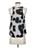 ALLSAINTS 100% Silk Silver Sleeveless Top Size 4 - photo 2