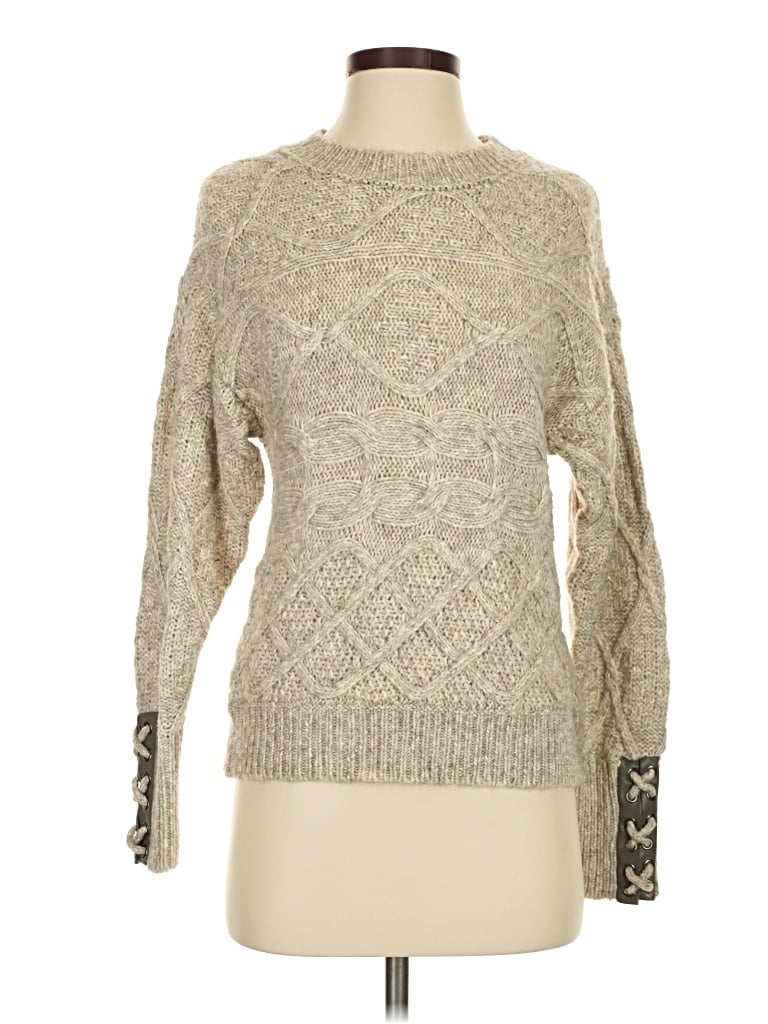 Pre-owned Heartloom Pullover Sweater In Silver