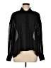 DR2 Polka Dots Black Long Sleeve Blouse Size M - photo 1