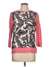 Ann Taylor Factory Paisley Pink Pullover Sweater Size L - photo 1