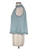 Sun & Shadow Teal Sleeveless Blouse Size 6 - photo 5