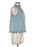 Sun & Shadow Teal Sleeveless Blouse Size 6 - photo 4