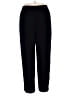 Talbots 100% Polyester Solid Black Track Pants Size 14 - photo 2