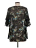 Lane Bryant 100% Polyester Black 3/4 Sleeve Blouse Size 14 - photo 2
