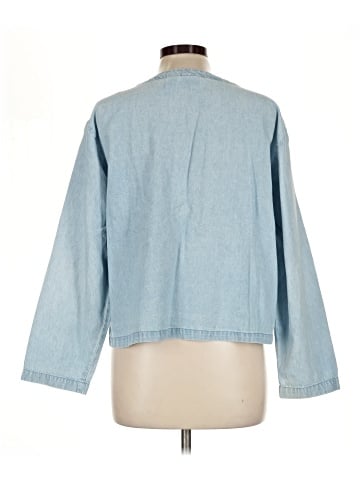 Newport News 3/4 Sleeve Button-Down Shirt (view 2)