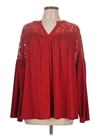 Lane Bryant Long Sleeve Blouse (view 1)