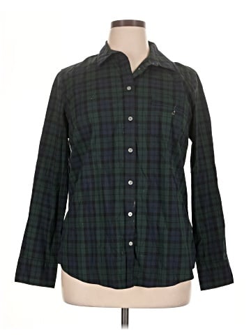J.Crew Factory Store Long Sleeve Button-Down Shirt (view 1)