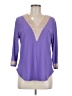 Assorted Brands Purple 3/4 Sleeve Blouse Size M - photo 1