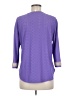 Assorted Brands Purple 3/4 Sleeve Blouse Size M - photo 2
