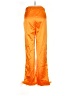 Unbranded 100% Polyester Orange Track Pants Size M - photo 2