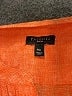 Talbots 100% Linen Orange 3/4 Sleeve Blouse Size M (petite) - photo 7
