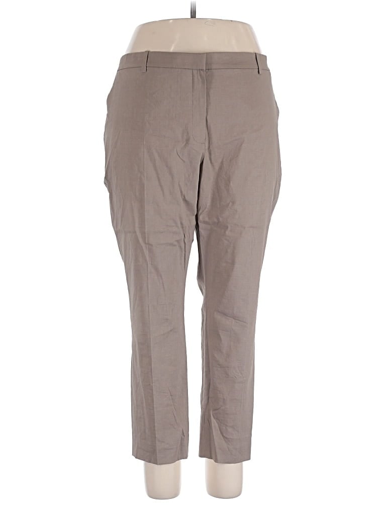 Theory Linen Pants In Tan