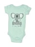 Hb 100% Cotton Graphic Teal Short Sleeve Onesie Size Preemie - photo 1