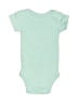 Hb 100% Cotton Graphic Teal Short Sleeve Onesie Size Preemie - photo 2