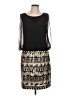 Calvin Klein 100% Polyester Graphic Black Cocktail Dress Size 10 - photo 1