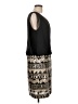 Calvin Klein 100% Polyester Graphic Black Cocktail Dress Size 10 - photo 4