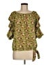 CeCe 100% Polyester Green 3/4 Sleeve Blouse Size M - photo 1