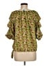 CeCe 100% Polyester Green 3/4 Sleeve Blouse Size M - photo 2