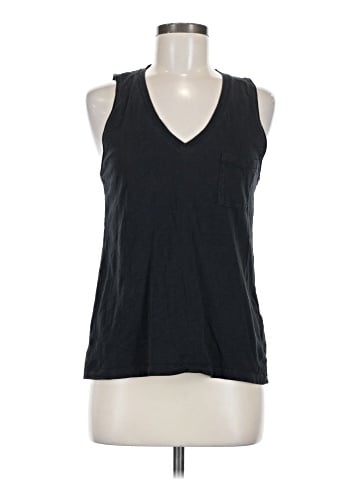 Madewell Whisper Cotton V-Neck Pocket Tank (view 1)