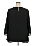 DR2 100% Polyester Black 3/4 Sleeve Blouse Size 2X - photo 2