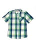 Levi's 100% Cotton Plaid Green Short Sleeve Button-Down Shirt Size 13 - 15 - photo 1