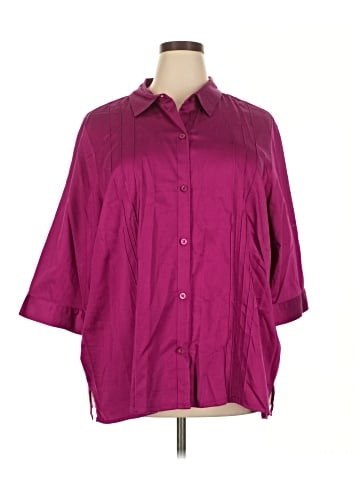Maggie Barnes 3/4 Sleeve Button-Down Shirt (view 1)