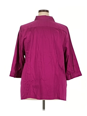 Maggie Barnes 3/4 Sleeve Button-Down Shirt (view 2)