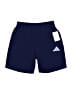 Adidas 100% Recycled Polyester Solid Blue Athletic Shorts Size 6 - photo 1