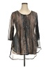 LYS Gray 3/4 Sleeve Blouse Size 2X - photo 1