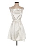 Zaful 100% Polyester Metallic Ivory Cocktail Dress Size S - photo 1