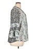 DR2 Gray 3/4 Sleeve Blouse Size XL - photo 4