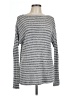 Volcom Stripes Silver Pullover Sweater Size 10 - photo 1