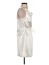 Zaful 100% Polyester Metallic Ivory Cocktail Dress Size S - photo 4