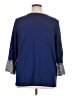 Quacker Factory Blue 3/4 Sleeve Blouse Size XL - photo 2
