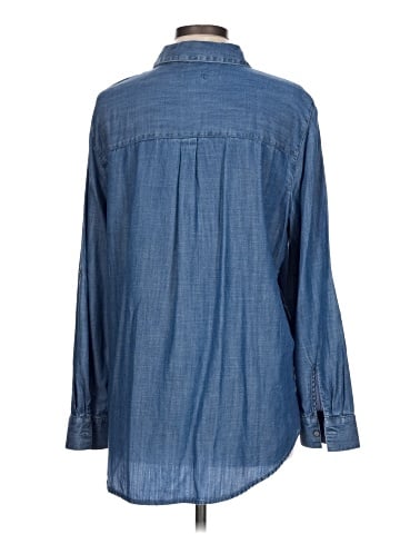 Ann Taylor LOFT Outlet Long Sleeve Button-Down Shirt (view 2)