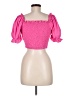 Shein Pink Short Sleeve Blouse Size M - photo 2
