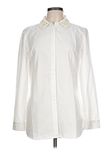 Ann Taylor Factory Long Sleeve Blouse (view 1)
