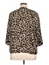 Vince Camuto 100% Polyester Animal Print Brown 3/4 Sleeve Blouse Size XL (estimated) - photo 2