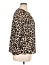 Vince Camuto 100% Polyester Animal Print Brown 3/4 Sleeve Blouse Size XL (estimated) - photo 4